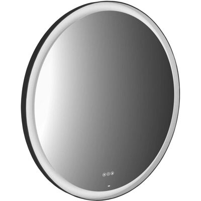 emco Rund LED-Spiegel - 750mm, Schwarz, Dimmbar emco Rund LED-Spiegel - 750mm, Schwarz, Dimmbar