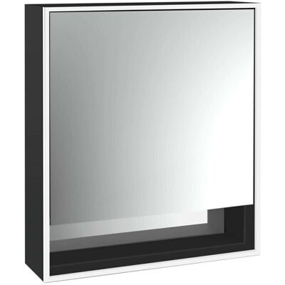 Emco Schwarz/Spiegel 600mm LED-Spiegelschrank mit Unterfach Emco Schwarz/Spiegel 600mm LED-Spiegelschrank mit Unterfach