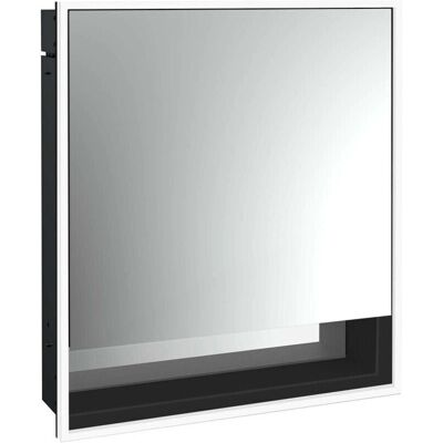 Emco Schwarz/Spiegel Badezimmer Schrank - LED, Verstellbare Regale, 600mm Emco Schwarz/Spiegel Badezimmer Schrank - LED, Verstellbare Regale, 600mm
