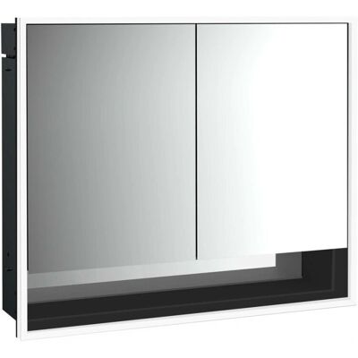 Emco Schwarzes/Spiegel LED Badezimmer Spiegel Schrank - 800mm 2 Türen Emco Schwarzes/Spiegel LED Badezimmer Spiegel Schrank - 800mm 2 Türen