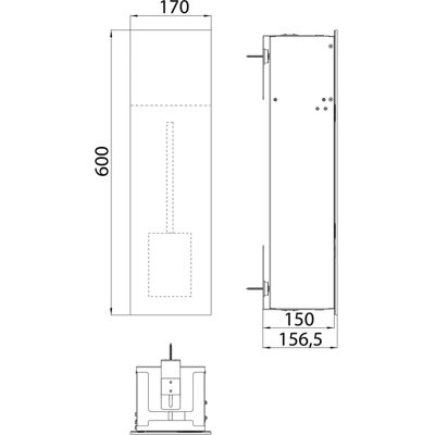Kronenbach - Cube Design WC-Modul 60 cm - Glasfront Kronenbach - Cube Design WC-Modul 60 cm - Glasfront