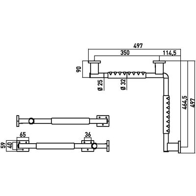 Emco System 2 Chrom/Schwarz Eckgriff - Sicherheits-Handlauf Emco System 2 Chrom/Schwarz Eckgriff - Sicherheits-Handlauf