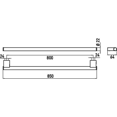 Emco System 2 Badetuchhalter - Badezimmerzubehör Emco System 2 Badetuchhalter - Badezimmerzubehör