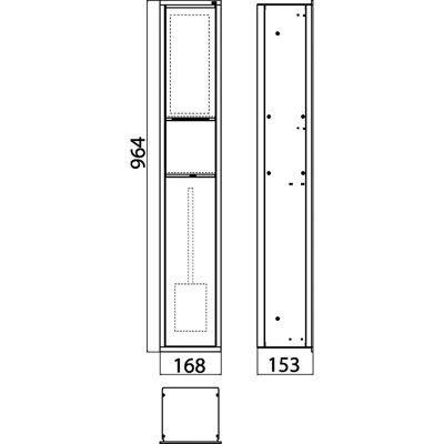 Emco asis 150 Unterputz-WC-Modul - Chrom / Schwarz Emco asis 150 Unterputz-WC-Modul - Chrom / Schwarz