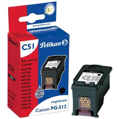 Cartouche d'encre Pelikan PG-512 BK - Noir Cartouche d'encre Pelikan PG-512 BK - Noir