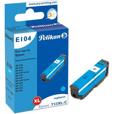 Cartouche d'encre Pelikan E104 - Cyan - Grand Volume (XL) - 740 Pages Cartouche d'encre Pelikan E104 - Cyan - Grand Volume (XL) - 740 Pages