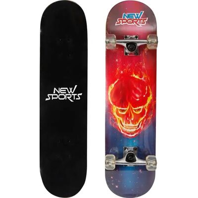 Vedes Ghostrider Skateboard - 78,8cm, 9 plis d'érable, ABEC 7 - Skateboard - Publicité Vedes Ghostrider Skateboard - 78,8cm, 9 plis d'érable, ABEC 7 - Skateboard - Publicité