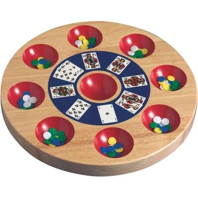 Vedes Großhandel GmbH - Naturales Pochen 24,5 cm - Spielbrett & 300 Steine Vedes Großhandel GmbH - Naturales Pochen 24,5 cm - Spielbrett & 300 Steine