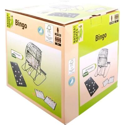 Vedes Bingo - Gioco familiare con cestino in metallo Vedes Bingo - Gioco familiare con cestino in metallo