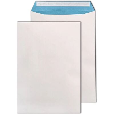 Enveloppe Mailmedia Din C4 Blanc-Bleu - Très Résistante, Autocollante, Sans Fenêtre - Publicité Enveloppe Mailmedia Din C4 Blanc-Bleu - Très Résistante, Autocollante, Sans Fenêtre - Publicité
