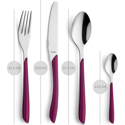 Kuppels - PRISMA - 24 pièces - wildberry - Cutlery Set - Publicité Kuppels - PRISMA - 24 pièces - wildberry - Cutlery Set - Publicité