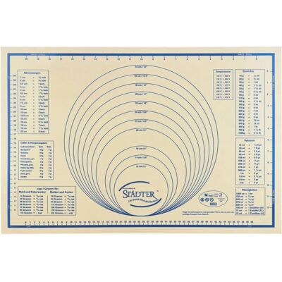 Städter Maxi Tapis en Silicone pour Cuisson - Surface Antidérapante et Résistante à la Chaleur Städter Maxi Tapis en Silicone pour Cuisson - Surface Antidérapante et Résistante à la Chaleur
