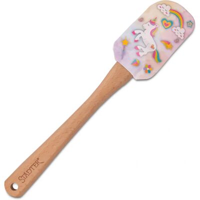 Städter 504301 - Multicoloured Silicone Beech Wood Dough Scraper Städter 504301 - Multicoloured Silicone Beech Wood Dough Scraper