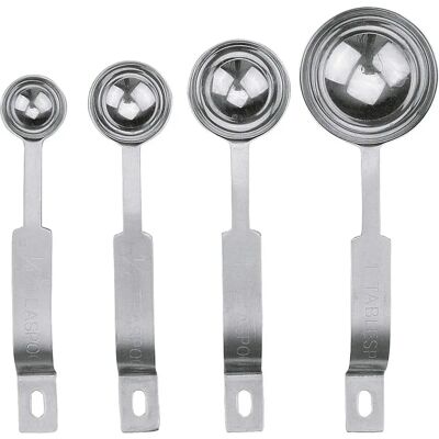 Set di 4 Cucchiai Dosatori in Acciaio Inox Set di 4 Cucchiai Dosatori in Acciaio Inox