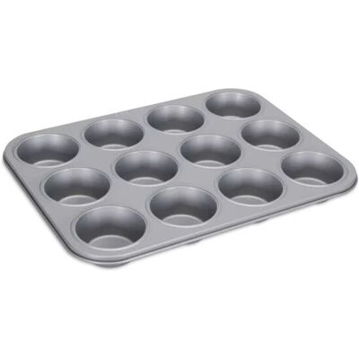 Städter 661011 Stampo per muffin - 12 pezzi - Argento Städter 661011 Stampo per muffin - 12 pezzi - Argento