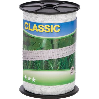Corral Klassische Zaunband - Weiß 200m x 10mm Corral Klassische Zaunband - Weiß 200m x 10mm
