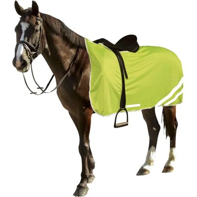 Covalliero Manta Neon per Cavallo - Riflettente, 135cm, Giallo - Manta di cavallo Covalliero Manta Neon per Cavallo - Riflettente, 135cm, Giallo - Manta di cavallo