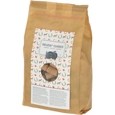 Kerbl Delizia Classics Lakritz - Leckerlis für Pferde - 1 kg - Publicité Kerbl Delizia Classics Lakritz - Leckerlis für Pferde - 1 kg - Publicité