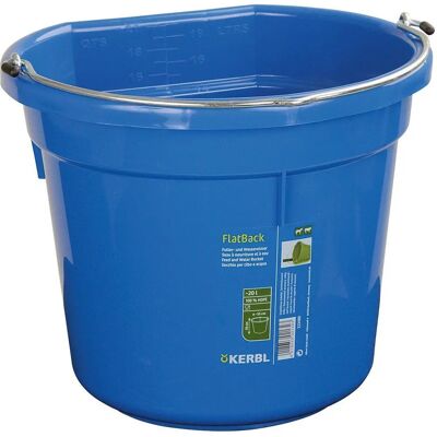 Kerbl FlatBack 20L Plastic Voer- en Wateremmer Kerbl FlatBack 20L Plastic Voer- en Wateremmer