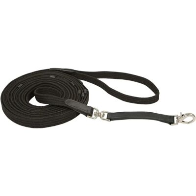 Covalliero Longierleine mit Lederstegen - 8m lange Longierleine Covalliero Longierleine mit Lederstegen - 8m lange Longierleine