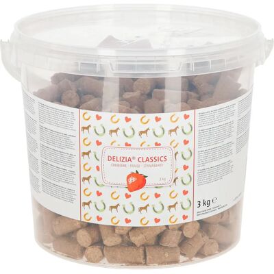 Delizia Aardbeienkoekjes voor Paarden - Beloning 3kg Delizia Aardbeienkoekjes voor Paarden - Beloning 3kg