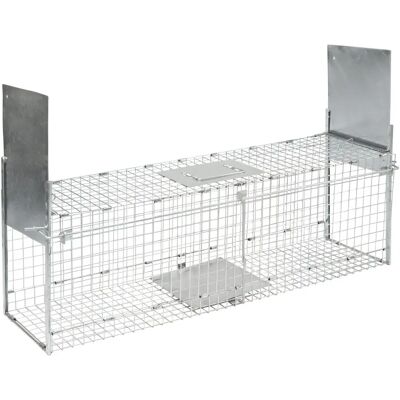 Kerbl Trappola pieghevole e robusta 2 ingressi - 100x26x32cm Kerbl Trappola pieghevole e robusta 2 ingressi - 100x26x32cm