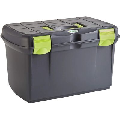 Kerbl Arezzo Grooming Box for Horses and Ponies - Black/Pistachio Kerbl Arezzo Grooming Box for Horses and Ponies - Black/Pistachio