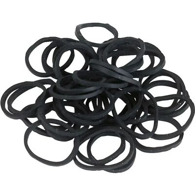 Elastici per crine Kerbl - 500 pezzi - Nero Elastici per crine Kerbl - 500 pezzi - Nero
