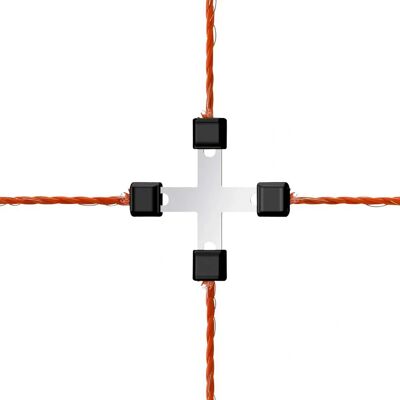 Litzclip Draadkruisverbinder - Roestvrij Staal - 3mm - 5 Stuks Litzclip Draadkruisverbinder - Roestvrij Staal - 3mm - 5 Stuks