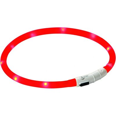 Collare LED Kerbl Maxi Safe, rosso, 55cm - Collare di sicurezza Collare LED Kerbl Maxi Safe, rosso, 55cm - Collare di sicurezza