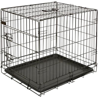 Kerbl Gabbia di trasporto per cani e gatti - Pieghevole, 63x48x57cm - Nero Kerbl Gabbia di trasporto per cani e gatti - Pieghevole, 63x48x57cm - Nero