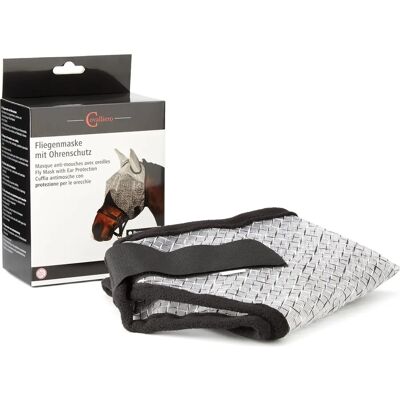 Covalliero Vliegenmasker met oorbescherming - Lichtgrijs - UV-bescherming Covalliero Vliegenmasker met oorbescherming - Lichtgrijs - UV-bescherming