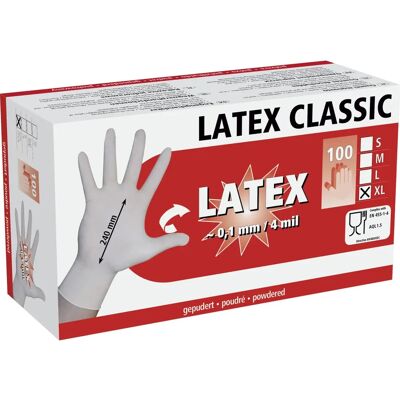 Luvas de látex Kerbl - Produto médico classe 1 Luvas de látex Kerbl - Produto médico classe 1