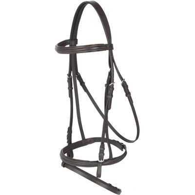 Bridon Covalliero - Réglable, Avec Rênes en Cuir Bridon Covalliero - Réglable, Avec Rênes en Cuir