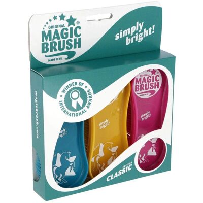 Magic Brush Classic 3-Pack - Hästborstset Magic Brush Classic 3-Pack - Hästborstset