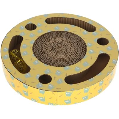 Kerbl Jokey Cat Scratching Board - Yellow - Recycled Cardboard Kerbl Jokey Cat Scratching Board - Yellow - Recycled Cardboard