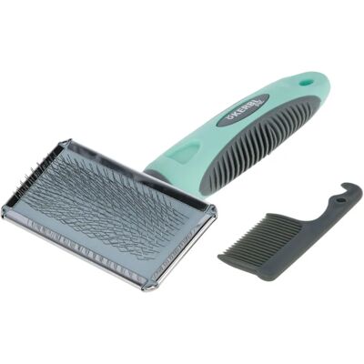 Kerbl Softzupfbürste für Hunde - Türkis - 16x9 cm - Hundebürste Kerbl Softzupfbürste für Hunde - Türkis - 16x9 cm - Hundebürste