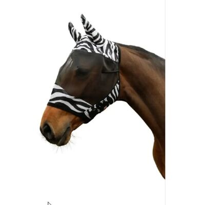 Covalliero Masque Anti-Insectes Zebra - Protection pour Chevaux - Publicité Covalliero Masque Anti-Insectes Zebra - Protection pour Chevaux - Publicité
