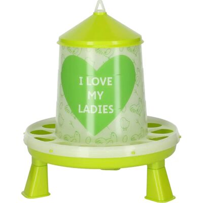 Kerbl Automatyczny dozownik karmy - 2,4L, Zielony, 'I love my Ladies' Kerbl Automatyczny dozownik karmy - 2,4L, Zielony, 'I love my Ladies'