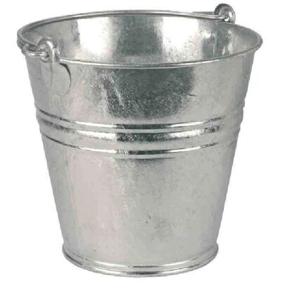 Cubo de agua galvanizado de 9L con asa de metal Kerbl Cubo de agua galvanizado de 9L con asa de metal Kerbl