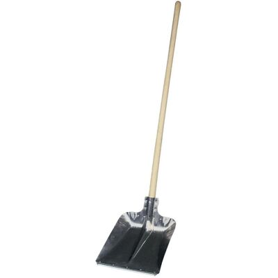 Kerbl Modell 9 Aluminium-Schaufel mit Kante und Qualitätsstiel Kerbl Modell 9 Aluminium-Schaufel mit Kante und Qualitätsstiel