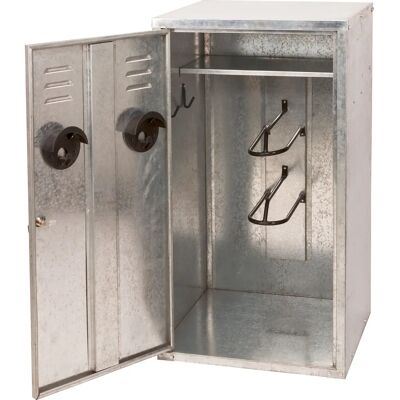 Kerbl 32707 Armoire pour selles galvanisée - Kit, 2 selles, 2 crochets, 1 étagère Kerbl 32707 Armoire pour selles galvanisée - Kit, 2 selles, 2 crochets, 1 étagère