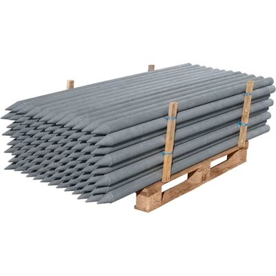 Voss farming 200x7,5cm Grijze Recyclingpaal - Duurzaam afrasteringspaal Voss farming 200x7,5cm Grijze Recyclingpaal - Duurzaam afrasteringspaal