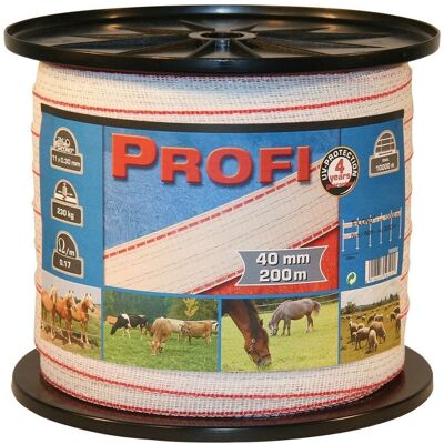 Corral Power Elektrisches Zaunband 40mm breit 200m lang - Electric Fencing Tape Corral Power Elektrisches Zaunband 40mm breit 200m lang - Electric Fencing Tape