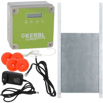 Porta Automatica per Pollaio Kerbl - 22x33cm, Taglia S Porta Automatica per Pollaio Kerbl - 22x33cm, Taglia S