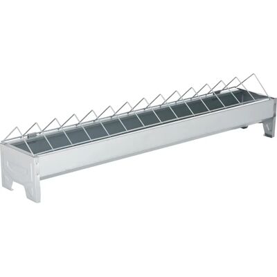 Kerbl Futtertrog verzinkt - 75cm lang, 10cm breit, für Hennen Kerbl Futtertrog verzinkt - 75cm lang, 10cm breit, für Hennen