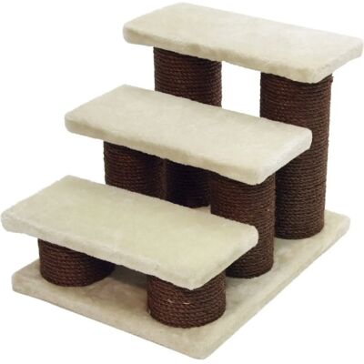 VidaXL Pet Dog Puppy Steps - Easy Climb Pet Stairs - Brown VidaXL Pet Dog Puppy Steps - Easy Climb Pet Stairs - Brown