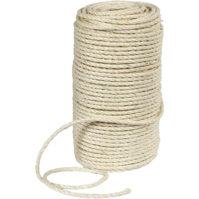 Corda da graffio per gatti Kerbl - 0,5x100 cm - Sisal naturale Corda da graffio per gatti Kerbl - 0,5x100 cm - Sisal naturale