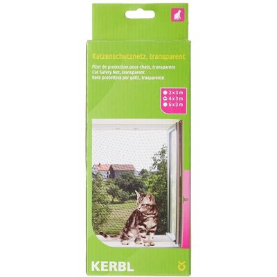 Kerbl Sicherheit Netz - 4x3m, Transparent, Für Katzen Kerbl Sicherheit Netz - 4x3m, Transparent, Für Katzen