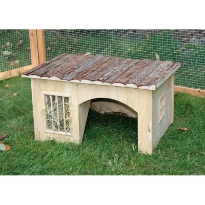 Kerbl Rabbit House with Hay Rack - Small Animal Shelter Kerbl Rabbit House with Hay Rack - Small Animal Shelter